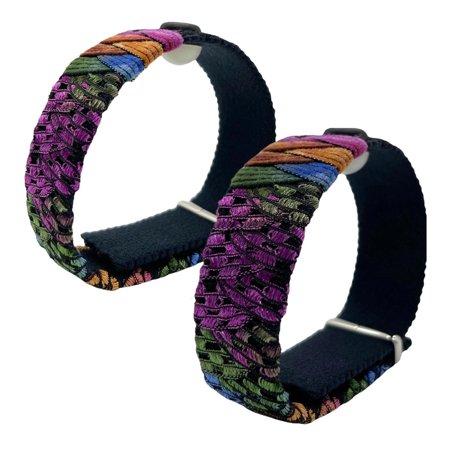 Designer Anti-Nausea Bracelets – Adjustable Motion Sickness Relief and Calming Bands – Pair with VELCRO® Fasteners