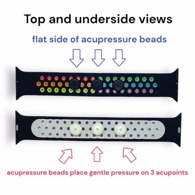 AcuWatch Acupressure Band – Soft Silicone Wellness Band for Apple Watch