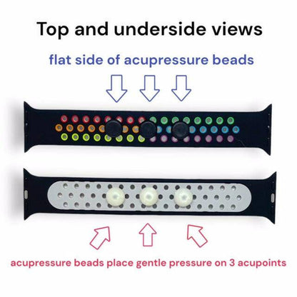 AcuWatch Acupressure Band – Soft Silicone Wellness Band for Apple Watch