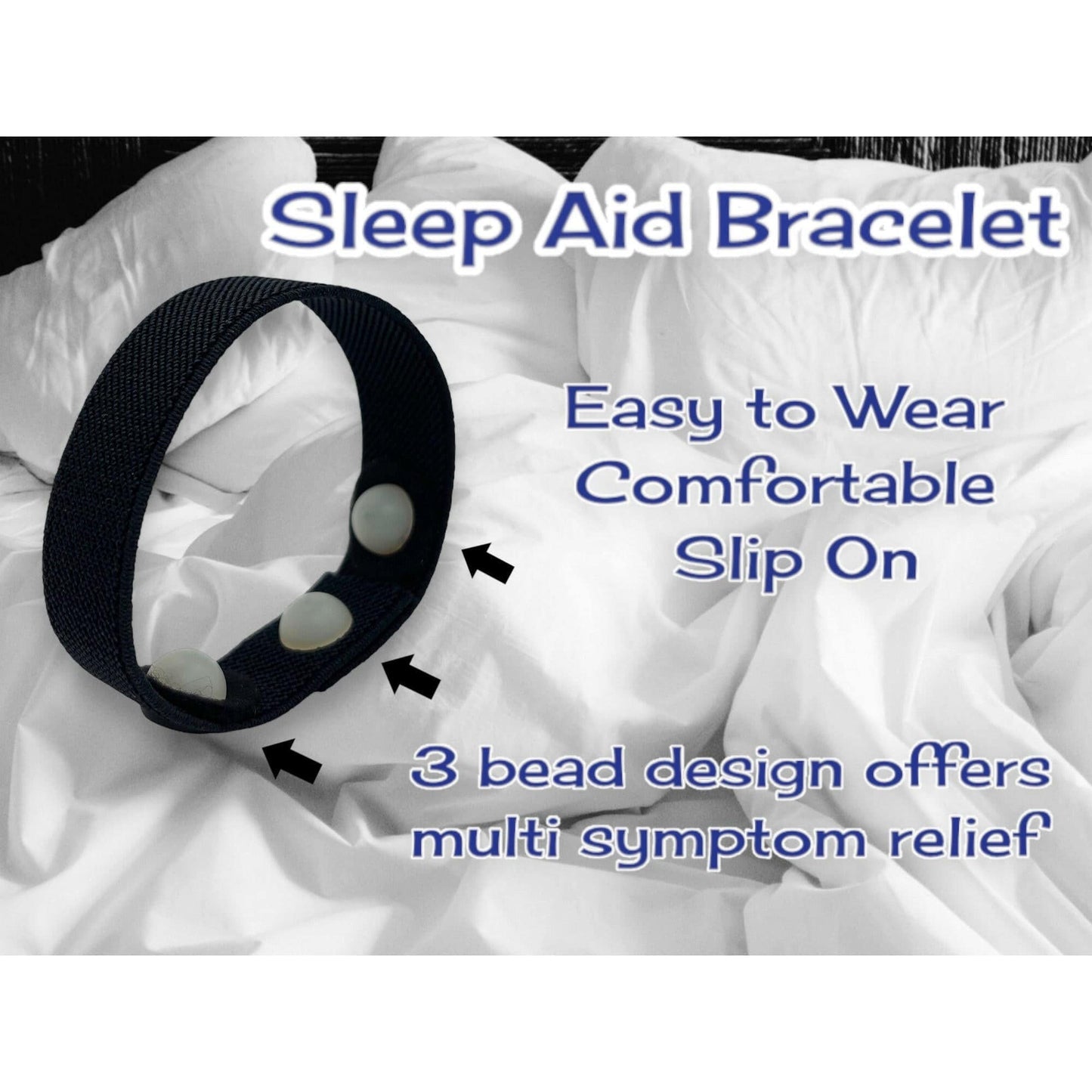 Natural Sleep Support Bracelet – Acupressure Band for Relaxation & Wellness