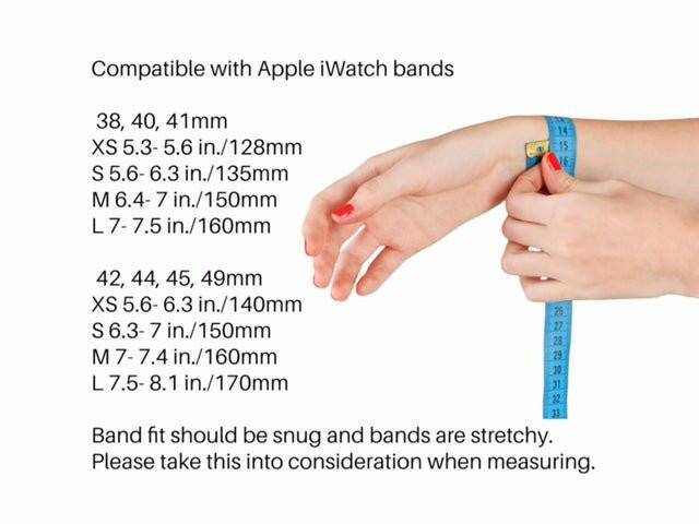 AcuWatch Acupressure Band – Soft Silicone Waterproof Stretch Solo Loop Strap for Apple Watch