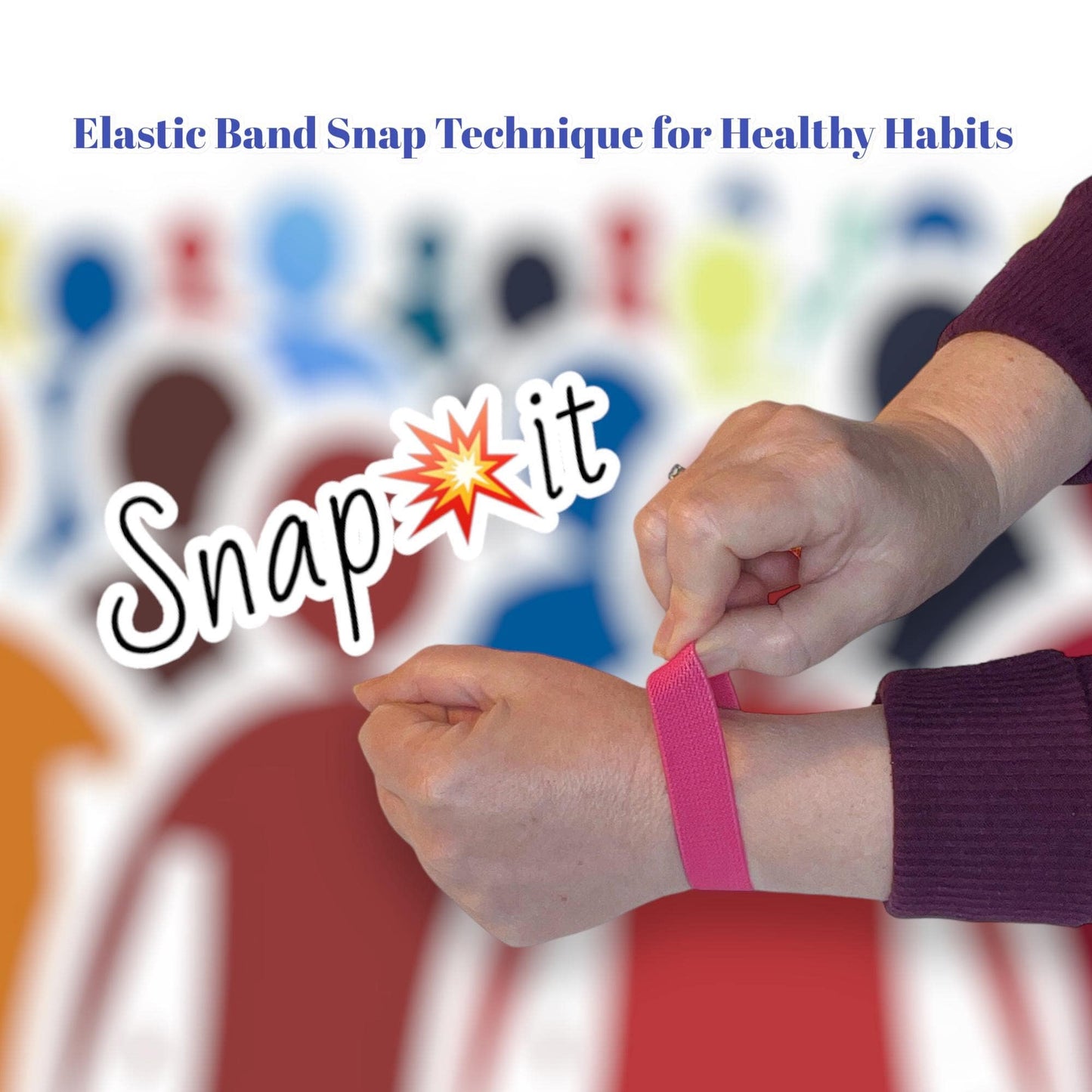 AcuSnap Elastic Band – Snap Technique & Acupressure for Mindfulness & Healthy Habits